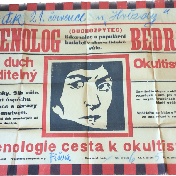 Plakát frenologa Bedrova, cca 1921