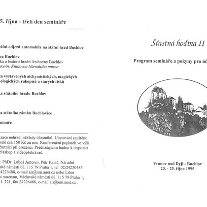 Program ŠH II, 1995