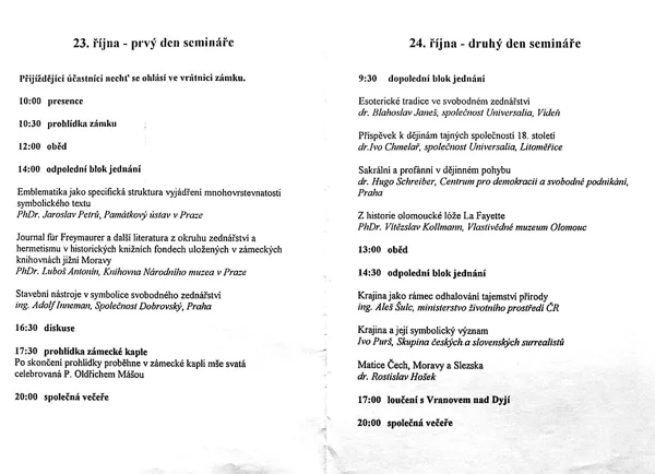 Program ŠH II, 1995